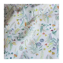 【新品】 nora. FR1263-A 植物柄 花柄 ボタニカル スワッグ グリーン ナチュラル フラワー おしゃれ パターン パッチワークユニーク unique pattern cotton fabric コットン ファブリック ハンドメイド シーチング 1