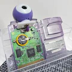 【新品電池交換済】GBC ポケットカメラ ゲームボーイカラー クリアパープル a