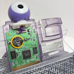 【新品電池交換済】GBC ポケットカメラ ゲームボーイカラー クリアパープル c