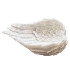 特大/極美品】天使の羽 木製 彫刻 壁掛け オブジェ パティナ加工 43cm