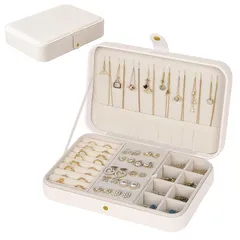 【新品】 ジュエリーボックス 誕生日プレゼント アクセサリーケース 女性 小物入れ 指輪 ネックレス イヤリング ピアス ブレスレット 収納ボックス 軽量 1