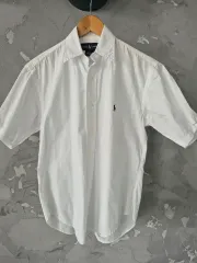 ポロラルフローレン 半袖シャツ 白 実寸M