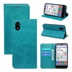 【在庫処分】A402ZT ケース 手帳型 手帳型ケース スマホケース カバー かんたんスマホ4 手帳型 PUレザー カード収納 財布型 耐衝撃 ケース マグネット 適用 スタンド機能付き 5色(適用 かんたんスマホ4 a402ZT ケース手帳型) (グリーン)