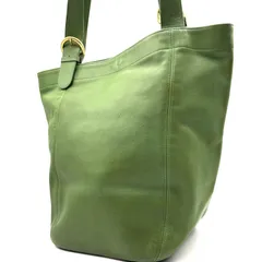 【希少色✨】OLDCOACH leather totebag オールドコーチ クラブタンレザー素材トートバッグ 型番4082 バケツ型 グリーン A4収容可能 男女兼用