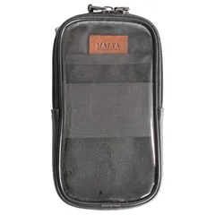 【新品】 [MALTA] スマホポーチ リュック 用 スマートフォン バックパック バッグ 小物入れ 取り付け ベルト 通し 肩紐 つける 2台 収納 ブラック