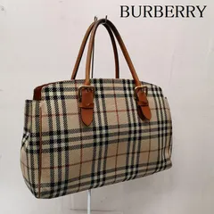 バーバリー ハンド ショルダー バッグ ノバチェック キャンバス レザー レディース - ISItems【USED】【古着】【中古】50156374