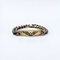 RRL ( Ralph Lauren ) ソリッドブラス ID 喜平 チェーン ブレスレット