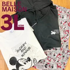 【新品】BELLE MAUSON　ベルメゾン　ディズニー　ルームウェア長袖　3L　3点セット