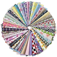 【新品】 北欧 生地 25×25cm はぎれ福袋 棉100％ カットクロス 端切れ パッチワーク布 ランダム50種類セット GQ 1