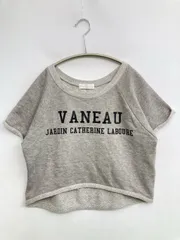 E hyphen world gallery イーハイフンワールドギャラリー Tシャツ/カットソー F グレー 前面プリント ブランドロゴ ショート丈 クルーネック(丸首) 半袖