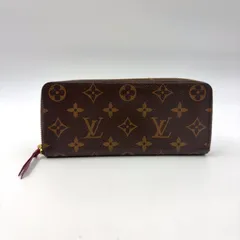 LOUIS VUITTON ポルトフォイユ クレマンス モノグラム モノグラム フューシャ レザー×PVC ピンクパープル×ブラウン ラウンドファスナー長財布 ゴールド M60742