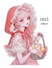 《 No.1015 》Sakuraꕤ オリジナル人物ステッカー シール オリジナルステッカー