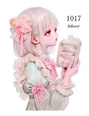《 No.1017 》Sakuraꕤ オリジナル人物ステッカー シール オリジナルステッカー