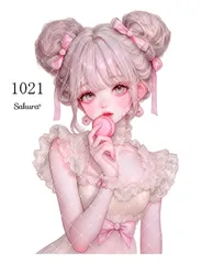 《 No.1021 》Sakuraꕤ オリジナル人物ステッカー シール オリジナルステッカー