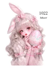 《 No.1022 》Sakuraꕤ オリジナル人物ステッカー シール オリジナルステッカー