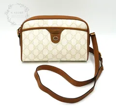 GUCCI オールドグッチ GGスプリーム ショルダーバッグ 116.02.089 ベージュ＆ホワイト