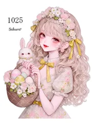 《 No.1025 》Sakuraꕤ オリジナル人物ステッカー シール オリジナルステッカー