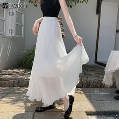 プリーツフレアスカートロングスカート