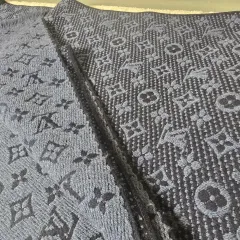 中古/正規品 Louis Vuitton ルイヴィトン モノグラム ウール スカーフ (ネイビー ブルー)