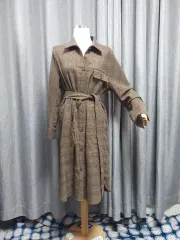 ウエスト紐 シャツ ワンピース