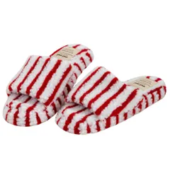 [S.F.Yammy] スリッパ もこもこ 室内 【ふわふわあったか】 ルームシューズ 冬用 暖かい 北欧 (1, レッド, M, 日本の靴のサイズ寸法, 大人, アルファベット, M) [レッド] [1] [M]