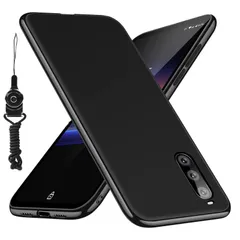 【人気商品】滑り止め レンズ保護 柔軟性 黄ばみなし ワイヤレス充電対応ストラップホール付き ネックストラップ米軍MIL規格 柔らかい裏地 指紋防止カバー 磨り表面 スリム TPU TPU 擦り傷防止N410-18 カバー薄型 SOV43 SO-41A シリコ