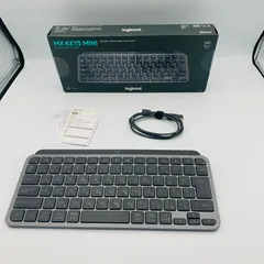 ロジクール MX KEYS mini KX700GR ミニマリスト ワイヤレス イルミネイテッド キーボード グラファイト 充電式 bluetooth Logi Bolt Unifying非対応 USB-C-A 日本語配列
