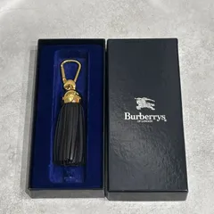 Burberrys バーバリーズ Burberry バーバリー タッセル レザー キーホルダー バッグチャーム キーチャーム ゴールド金具 ロゴチャーム フリンジ チャーム キーリング バッグアクセサリー ヴィンテージ オールド 人気 定番 箱付のサムネイル