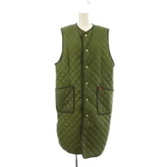 ユニバーサルオーバーオール UNIVERSAL OVERALL ベスト F カーキ ロング丈 ノーカラー キルティング /JP