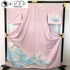 色打掛 鶴 牡丹 梅御所車にピンク 白 グラデーションU - メルカリ