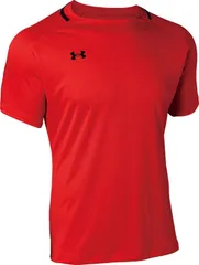 アンダーアーマー UNDER ARMOUR サッカー UA TEAM SOCCER JERSEY SHORT SLEEVE T-SHIRT メンズ 半袖Tシャツ 軽量 速乾 部活 クラブ 練習 トレーニング  1365023 600 RED