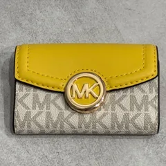 MICHAEL KORS マイケルコース シグネチャーPVCレザー FULTON フルトン6連キーケース キーホルダー キーリング 鍵入れ 鍵ケース レディース ウィメンズ スリム コンパクト 三つ折り 人気 定番 ブランド 高級 ギフトプレゼント 小物 雑貨