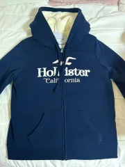 (レアカラー) ホリスター ネイビー ピンク フードジップアップ 出品