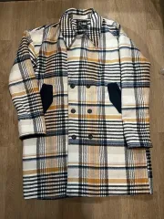 IZTION チェック ダブル コート XL 105