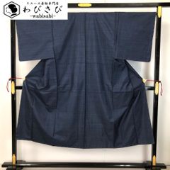 男着物 夏着物 浴衣 しじら 黒色 M-1147 - メルカリ