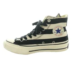コンバース CONVERSE ADDICT アディクト チャックテイラー マテリアル HI Chuck Taylor Material Hi ハイカットスニーカー US6 24.5cm 白 ホワイト 黒 ブラック /SS ■OS