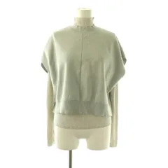 ナチュラルビューティーベーシック NATURAL BEAUTY BASIC ニットベスト&リブトップス カットソー 2点セット FR ミントグリーン /HK ■OS