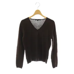 ラルフローレン RALPH LAUREN Vネックニット セーター ウール L 茶 ブラウン /SS ■OS