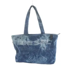 ディーゼル DIESEL トートバッグ ハンド デニム ロゴ 青 ブルー ■GY11 /MQ