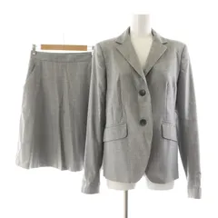 セオリー Theory SAXONY MILLED KAELKA S KENORA シングルスーツ セットアップ フレアスカート テーラードジャケット ひざ丈 2 4 グレー 01-1304111 01-1307313 /NQ