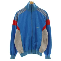 アディダスオリジナルス adidas originals ヴィンテージ 70’s~80's トラックジャケット ジャージ ブルゾン 180 青 ブルー /☆G