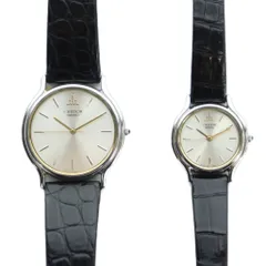 セイコー SEIKO クレドール CREDOR 8J81-6A30 4J81-0A40 腕時計 ペアウォッチ クォーツ レザーベルト シルバーカラー 銀色 ■GY18 /MQのサムネイル
