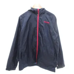 アウトドアプロダクツ OUTDOOR PRODUCTS 美品 ウィンドブレーカー ジャンパー  ウインドジャケット LL 紺 ネイビー フード付き /NL ■GY60のサムネイル
