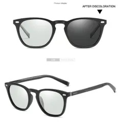 サングラス カラーレンズ メンズ レディース 偏光 調光メガネ 薄い色 UVカット変色