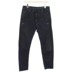 ディーゼル DIESEL NARROT-NE ストレッチ ジョグジーンズ デニム パンツ ダメージ加工 W28 紺 0680G /TK