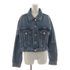 ザラ ZARA デニムジャケット Gジャン 上着 M 水色 ライトブルー 長袖 ポケット付き /RR