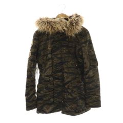 히스테릭 글래머 HYSTERIC GLAMOUR 타이거 카모 코트 안솜 코트 아우터 F 멀티 컬러 / DF ■OS