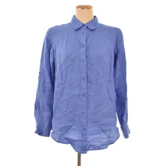 ローレンラルフローレン LAUREN RALPH LAUREN シャツ ブラウス 長袖 M 青 ブルー ■ECD001のサムネイル