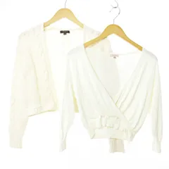 トッカ TOCCA ニットカットソー ケーブルニットカーディガン 2点 2着 セット まとめ XS M 白 0922 IBO78