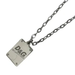 ディー&ジー ドルガバ ドルチェ&ガッバーナ D&G ネックレス チェーン ロゴプレート シルバーカラー /KW ■GY18のサムネイル